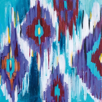 Framed Ikat Jewel II Print