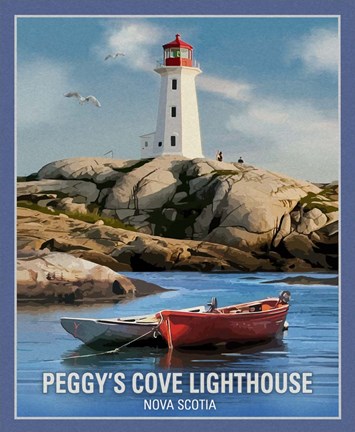 Framed Peggy&#39;s Cove Print