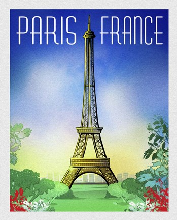 Framed Springtime in Paris Print