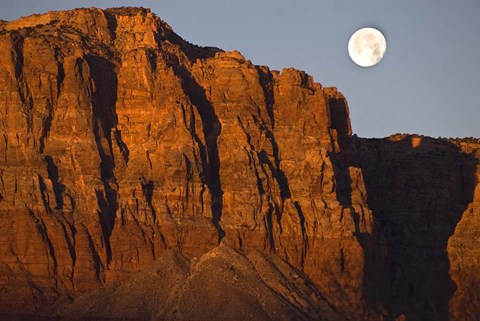 Framed Vermillion Cliffs National Monument Moon Print