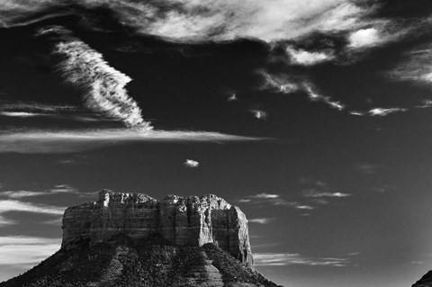Framed Vertical Castle Rock Sedona Arizona National Forest Print