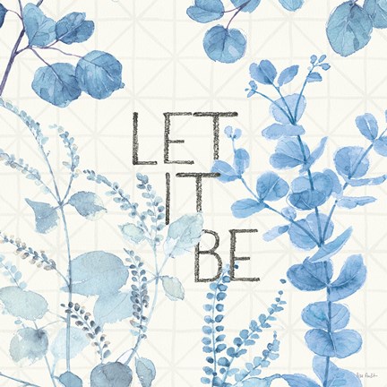 Framed Mixed Greens LXVI Blue Print