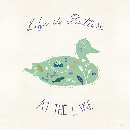 Framed Otomi Lake VI Print