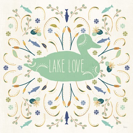 Framed Otomi Lake II Print