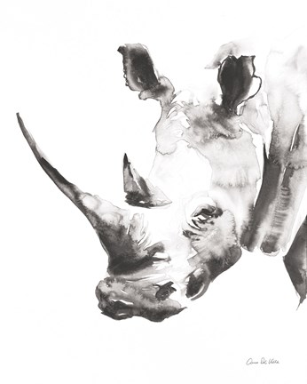 Framed Rhino Gray Crop Print
