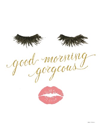 Framed Wake Up and Make Up VIII Print