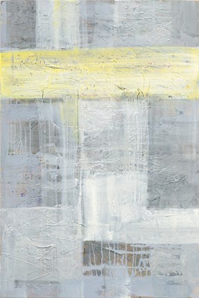 Framed Patchwork Abstract I Print