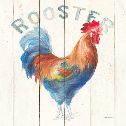 Framed Rooster Print
