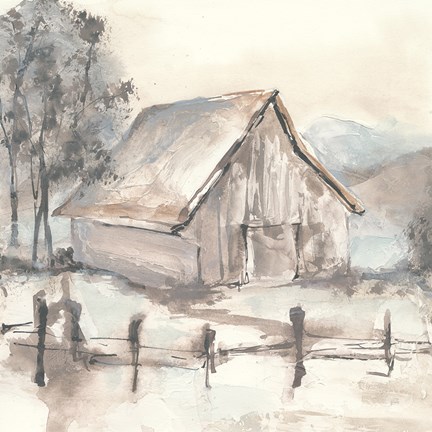 Framed Barn VII Print