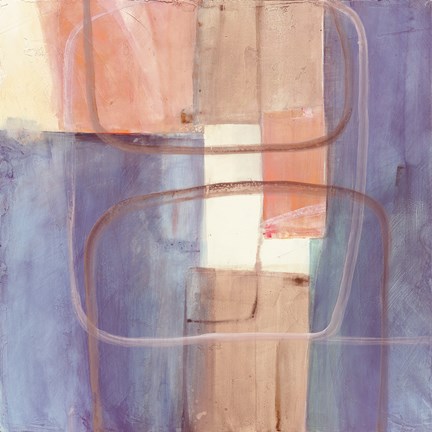 Framed Passage II Blush Purple Print