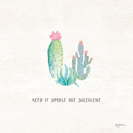 Framed Bohemian Cactus IX Print