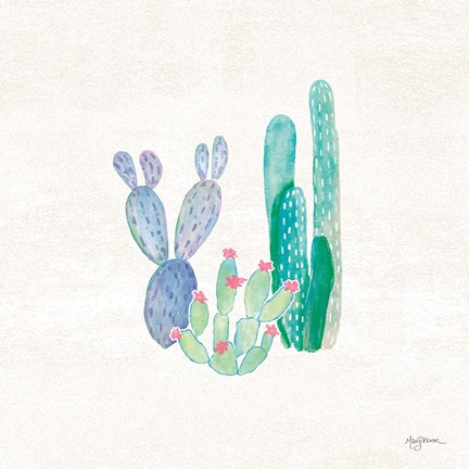 Framed Bohemian Cactus II Print