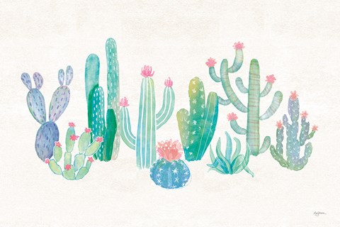 Framed Bohemian Cactus I Print