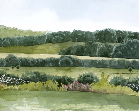 Framed Idyllic Sunday II Print