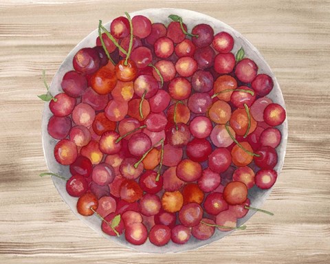 Framed Bowls of Fruit IV Print