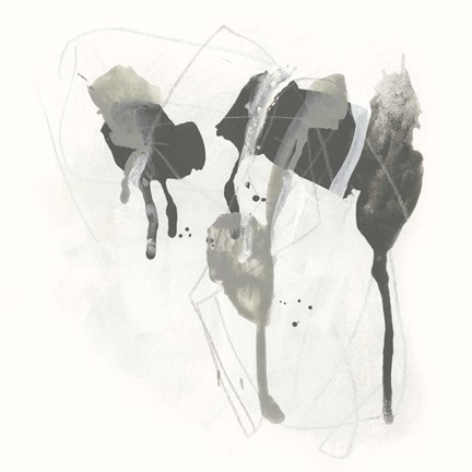 Framed Monochrome Missive I Print