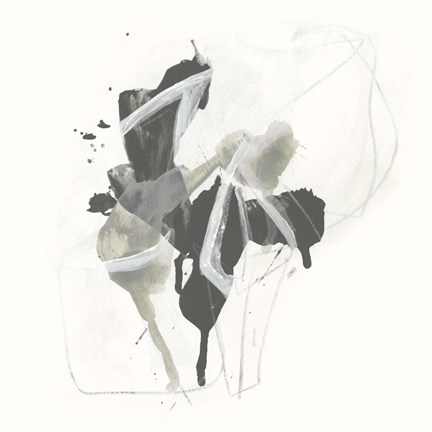 Framed Monochrome Missive II Print