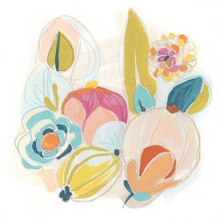 Framed Floral Vibe II Print