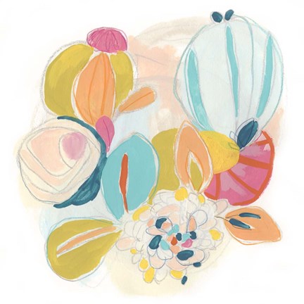 Framed Floral Vibe IV Print