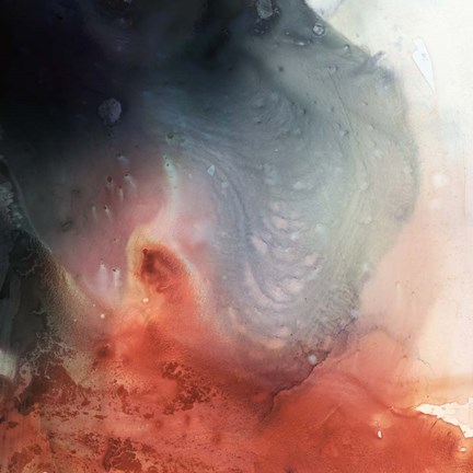Framed Aqueous Drift II Print