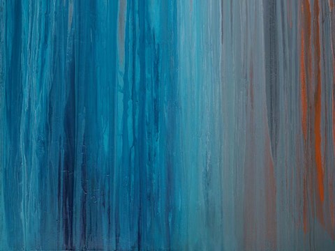 Framed Drenched in Teal II Print