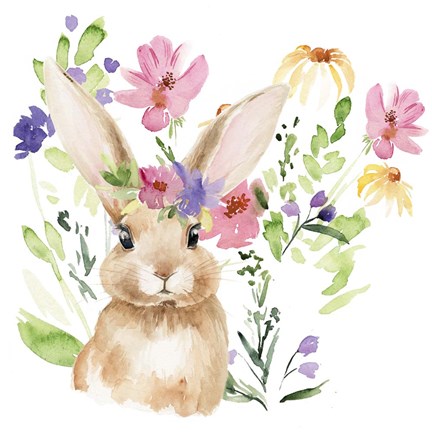 Framed Watercolor Spring Garden II Print