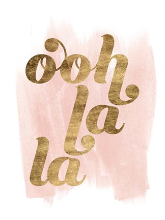 Framed La Vie in Pink I Print