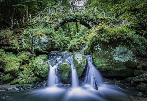 Framed Triple Falls Print