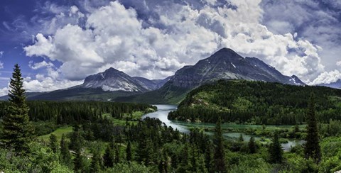 Framed Many Glacier River Print