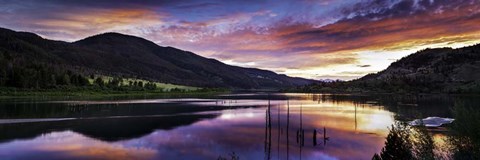 Framed Red Hills Sunset  2 Print