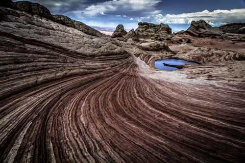 Framed White Pocket 2 Print