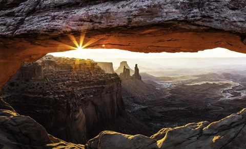 Framed Mesa Arch Panorama Print