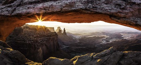Framed Mesa Arch Panorama 2 Print