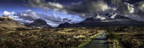 Framed Glen Etive Panorama 3 Print