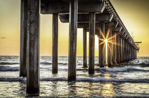 Framed Cali Pier 2 Print