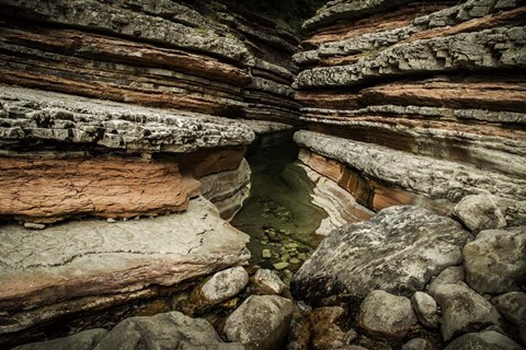 Framed Layered Slot Canyon Print