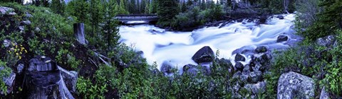Framed Cascade Yellowstone Print