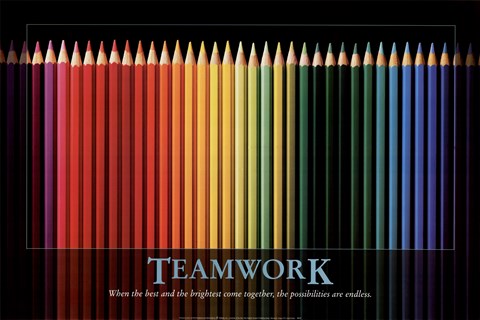 Framed Teamwork Print