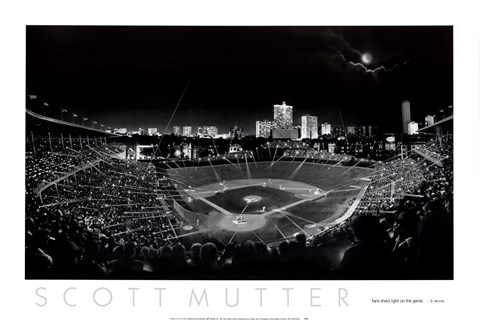 Framed Wrigley Field Print