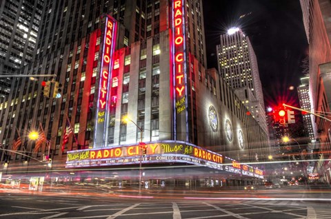 Framed Radio City New York Print