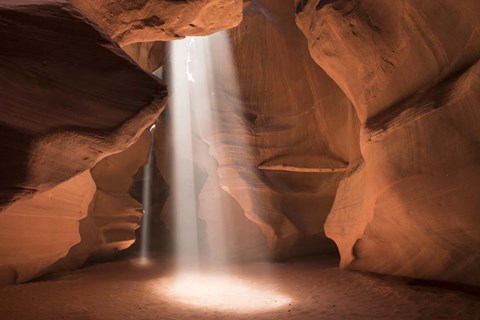 Framed Antelope Canyon Light Beams Print