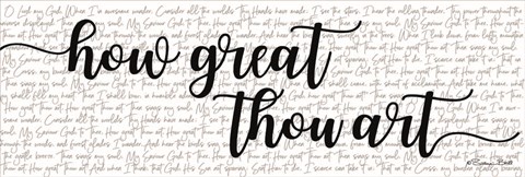 Framed How Great Thou Art Print