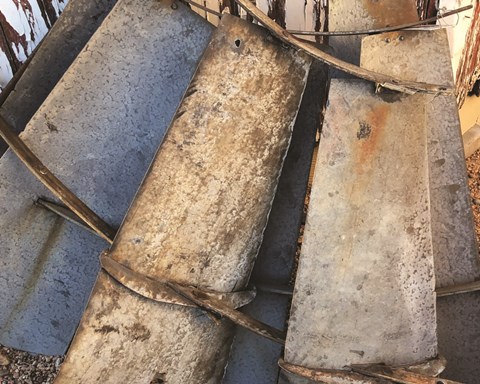 Framed Windmill Blades Print