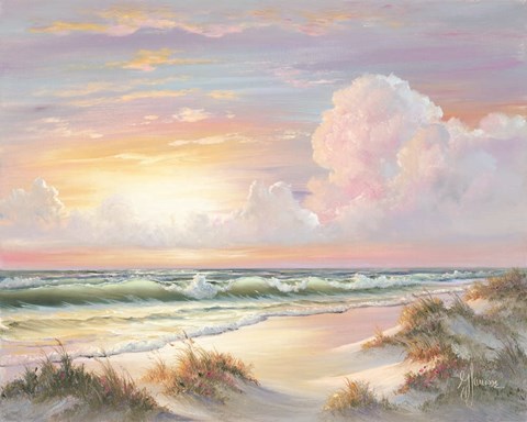 Framed Golden Sunset on Crystal Cove Print