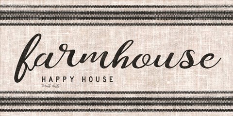 Framed Farmhouse Happy House Print