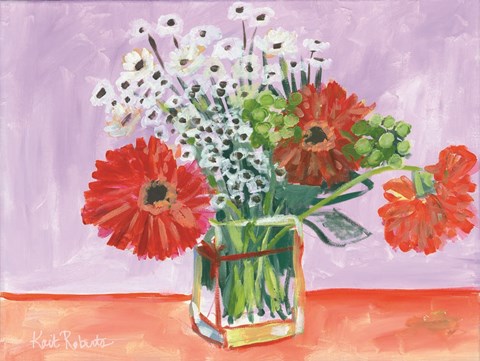 Framed Flowers for Belle II Print