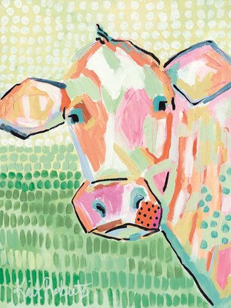 Framed Moo Series:  Peggy Print