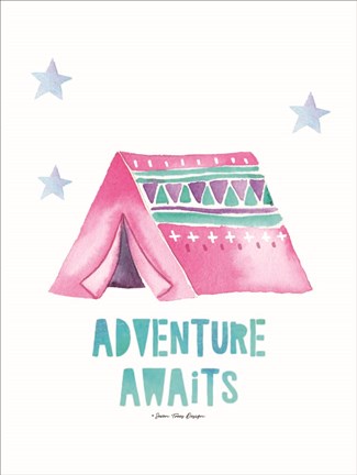 Framed Adventure Awaits Print