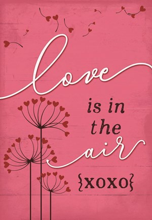 Framed Love is in the Air Print