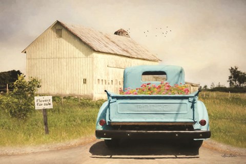 Framed Flowers for Sale Print